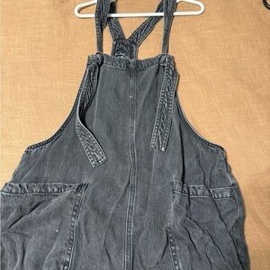 Denim Overalls with Pockets